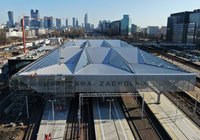 Hala peronowa nad trzema nowymi peronami. Napis na dachu Warszawa Zachodnia, fot. Andrzej Lewandowski