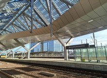 Widok na perony i zadaszenie stacji Warszawa Zachodnia, fot. Martyn Janduła