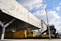 Front hali peronowej Warszawy Zachodniej z napisem, fot. Martyn Janduła