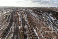 Pociągi na torach po zachodniej stronie stacji Warszawa Zachodnia, fot. Artur Lewandowski