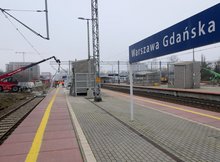 Prace na na stacji Warszawa Gdańska.