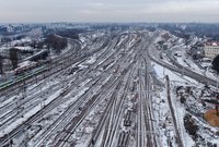 Widok z góry na tory w kierunku Warszawa Włochy, fot. Artur Lewandowski