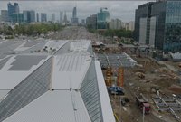 Widok na dach i prace budowlane Stacja Warszawa Zachodnia 06.11.2023r. Autor Błażej Mstowski, PKP PLK S.A (35)