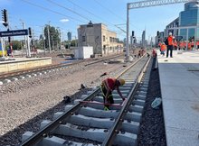 Wykonawcy przy budowie nowych torów na stacji Warszawa Zachodnia, fot. Anna Znajewska-Pawluk (2)