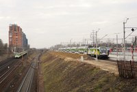 Widok na stację Warszawa Główna z perspektywy linii średnicowej, fot. Martyn Janduła