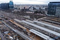 Widok na konstrukcje nowych peronów na Warszawie Zachodniej fot. Artur Lewandowski