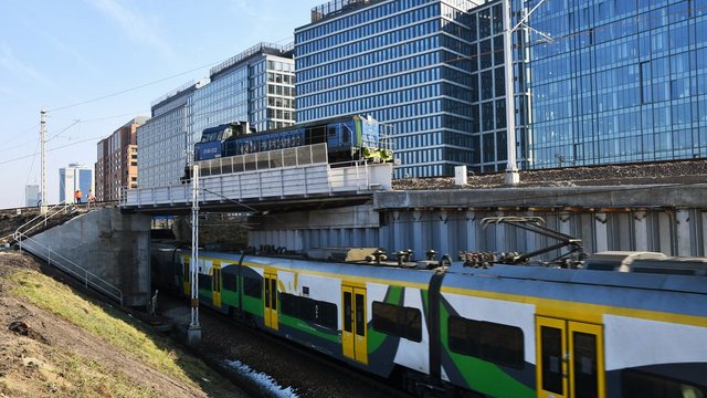 Próba obciążeniowa wiaduktu na stacji Warszawa Główna, fot. Martyn Janduła