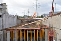 Konstrukcje wsporcze przyszłego tunelu, fot. Martyn Janduła