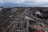 Tory i sieć trakcyjna w kierunku Warszawa Czyste, fot. Artur Lewandowski